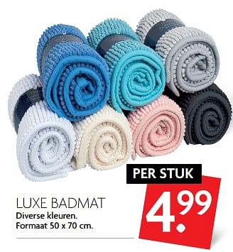Aanbiedingen Luxe badmat - Huismerk - Deka Markt - Geldig van 11/06/2017 tot 17/06/2017 bij Deka Markt