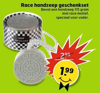 Aanbiedingen Race handzeep geschenkset - Huismerk - Trekpleister - Geldig van 13/06/2017 tot 18/06/2017 bij Trekpleister