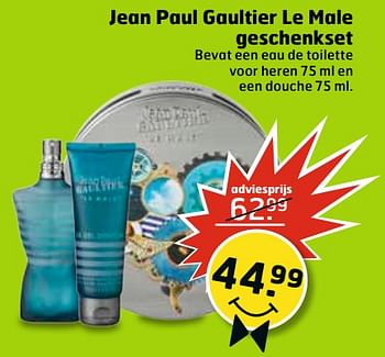 Aanbiedingen Jean paul gaultier le male geschenkset - Jean Paul Gaultier - Geldig van 13/06/2017 tot 18/06/2017 bij Trekpleister