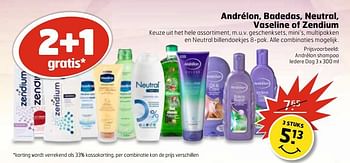 Aanbiedingen Andrélon shampoo iedere dag - Andrelon - Geldig van 13/06/2017 tot 18/06/2017 bij Trekpleister