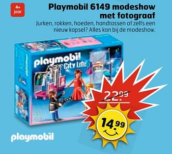 Aanbiedingen Playmobil 6149 modeshow met fotograaf - Playmobil - Geldig van 13/06/2017 tot 18/06/2017 bij Trekpleister