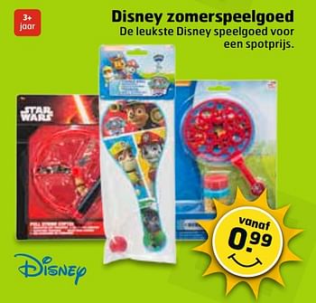 Aanbiedingen Disney zomerspeelgoed - Disney - Geldig van 13/06/2017 tot 18/06/2017 bij Trekpleister
