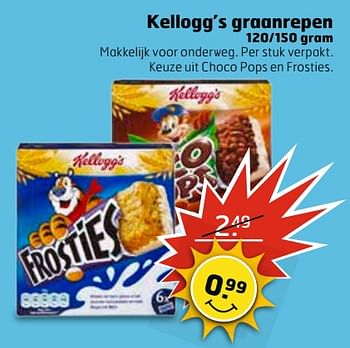 Aanbiedingen Kellogg`s graanrepen - Kellogg's - Geldig van 13/06/2017 tot 18/06/2017 bij Trekpleister