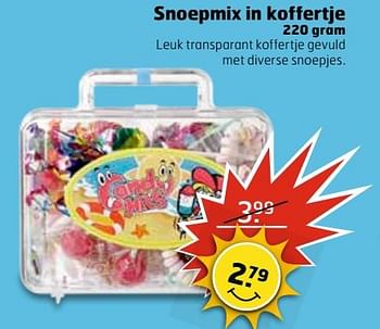 Aanbiedingen Snoepmix in koffertje - Huismerk - Trekpleister - Geldig van 13/06/2017 tot 18/06/2017 bij Trekpleister