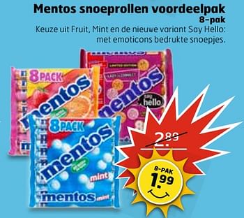 Aanbiedingen Mentos snoeprollen voordeelpak - Mentos - Geldig van 13/06/2017 tot 18/06/2017 bij Trekpleister