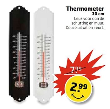 Aanbiedingen Thermometer - Huismerk - Trekpleister - Geldig van 13/06/2017 tot 18/06/2017 bij Trekpleister