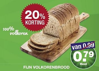Aanbiedingen Fijn volkorenbrood - Huismerk - Aldi - Geldig van 11/06/2017 tot 18/06/2017 bij Aldi