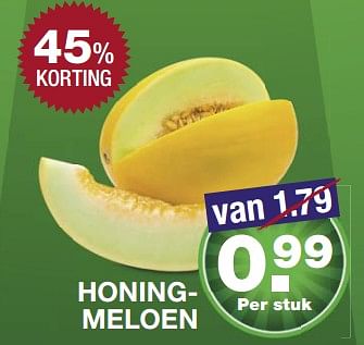 Aanbiedingen Honingmeloen - Huismerk - Aldi - Geldig van 11/06/2017 tot 18/06/2017 bij Aldi