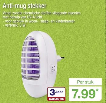 Aanbiedingen Anti-mug stekker - Huismerk - Aldi - Geldig van 11/06/2017 tot 18/06/2017 bij Aldi