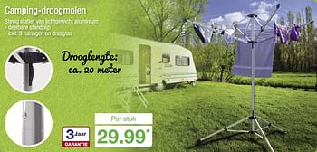 Huismerk Camping-droogmolen - Promotie bij Aldi