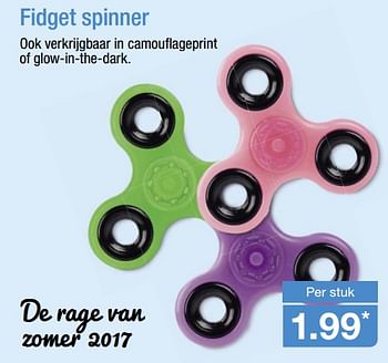 Aanbiedingen Fidget spinner - Huismerk - Aldi - Geldig van 11/06/2017 tot 18/06/2017 bij Aldi