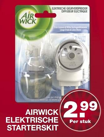 Aanbiedingen Airwick elektrische starterskit - Airwick - Geldig van 11/06/2017 tot 18/06/2017 bij Aldi