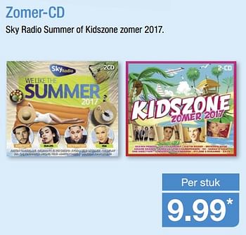 Aanbiedingen Zomer-cd - Huismerk - Aldi - Geldig van 11/06/2017 tot 18/06/2017 bij Aldi