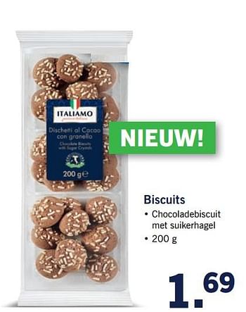 Aanbiedingen Biscuits - Italiamo - Geldig van 12/06/2017 tot 18/06/2017 bij Lidl