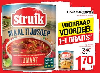 Aanbiedingen Struik maaltijdsoep - Struik - Geldig van 12/06/2017 tot 18/06/2017 bij Coop