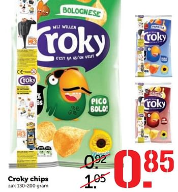 Aanbiedingen Croky chips - Croky - Geldig van 12/06/2017 tot 18/06/2017 bij Coop