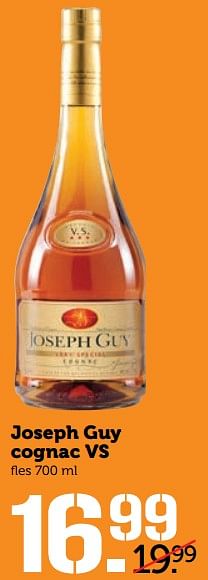 Aanbiedingen Joseph guy cognac vs - Joseph Guy - Geldig van 12/06/2017 tot 18/06/2017 bij Coop