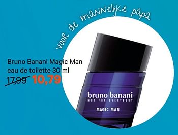 Aanbiedingen Bruno banani magic man eau de toilette - Bruno Banani - Geldig van 12/06/2017 tot 18/06/2017 bij Etos