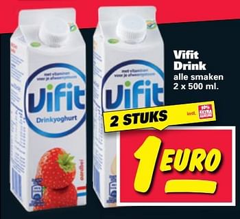 Aanbiedingen Vifit drink - Vifit - Geldig van 12/06/2017 tot 18/06/2017 bij Nettorama