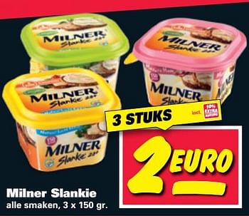 Aanbiedingen Milner slankie - Milner - Geldig van 12/06/2017 tot 18/06/2017 bij Nettorama