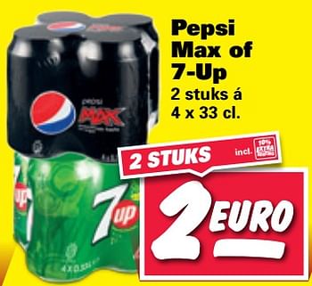 Aanbiedingen Pepsi max of 7-up - Huismerk - Nettorama - Geldig van 12/06/2017 tot 18/06/2017 bij Nettorama