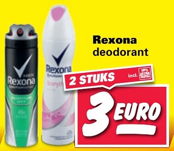Aanbiedingen Rexona deodorant - Rexona - Geldig van 12/06/2017 tot 18/06/2017 bij Nettorama