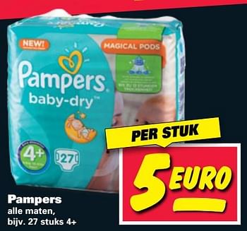 Aanbiedingen Pampers - Pampers - Geldig van 12/06/2017 tot 18/06/2017 bij Nettorama