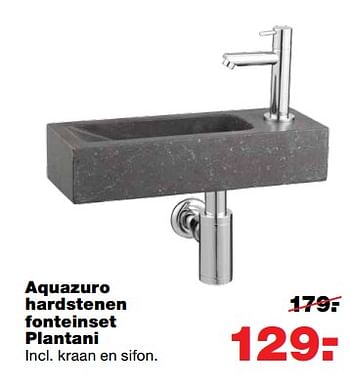 Aanbiedingen Aquazuro hardstenen fonteinset plantani - Aquazuro - Geldig van 12/06/2017 tot 18/06/2017 bij Praxis