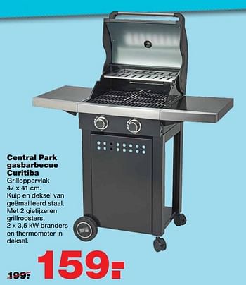 Aanbiedingen Central park gasbarbecue curitiba - Central Park - Geldig van 12/06/2017 tot 18/06/2017 bij Praxis