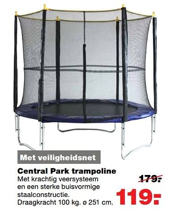 Aanbiedingen Central park trampoline - Central Park - Geldig van 12/06/2017 tot 18/06/2017 bij Praxis