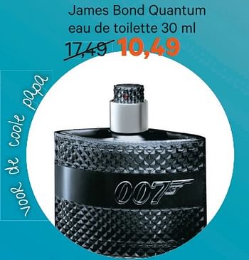 Aanbiedingen James bond quantum eau de toilette - James Bond - Geldig van 12/06/2017 tot 18/06/2017 bij Etos