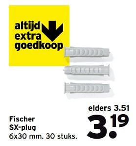 Aanbiedingen Fischer sx-plug - Fischer - Geldig van 12/06/2017 tot 18/06/2017 bij Gamma