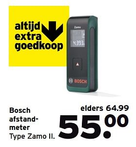 Aanbiedingen Bosch afstandmeter zamo ii - Bosch - Geldig van 12/06/2017 tot 18/06/2017 bij Gamma