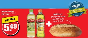 Aanbiedingen Bertolli olijfolie - Bertolli - Geldig van 14/06/2017 tot 20/06/2017 bij Hoogvliet