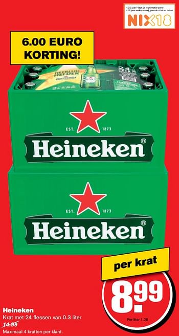 Aanbiedingen Heineken - Heineken - Geldig van 14/06/2017 tot 20/06/2017 bij Hoogvliet