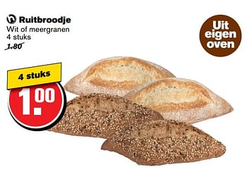 Aanbiedingen Ruitbroodje - Huismerk - Hoogvliet - Geldig van 14/06/2017 tot 20/06/2017 bij Hoogvliet