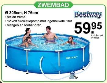 Aanbiedingen Zwembad - BestWay - Geldig van 05/06/2017 tot 24/06/2017 bij Van Cranenbroek