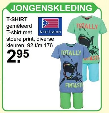 Aanbiedingen Jongenskleding t-shirt - Nielsson - Geldig van 05/06/2017 tot 24/06/2017 bij Van Cranenbroek