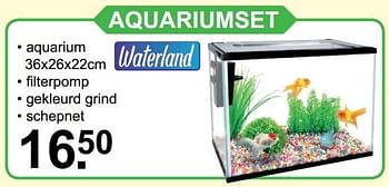 Aanbiedingen Aquariumset - Waterland - Geldig van 05/06/2017 tot 24/06/2017 bij Van Cranenbroek