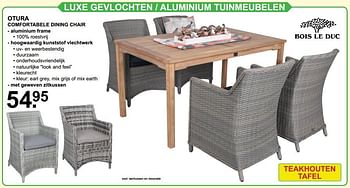 Aanbiedingen Otura comfortabele dining chair - Bois le Duc - Geldig van 05/06/2017 tot 24/06/2017 bij Van Cranenbroek