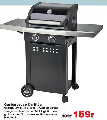 Aanbiedingen Gasbarbecue curitiba - Huismerk - Praxis - Geldig van 12/06/2017 tot 25/06/2017 bij Praxis
