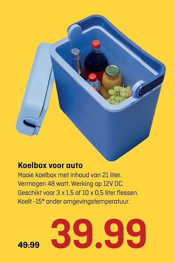 Aanbiedingen Koelbox voor auto - Huismerk - Hubo  - Geldig van 12/06/2017 tot 25/06/2017 bij Hubo