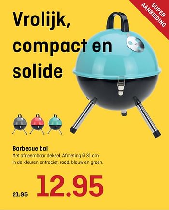 Aanbiedingen Barbecue bal - Huismerk - Multimate - Geldig van 12/06/2017 tot 25/06/2017 bij Multimate