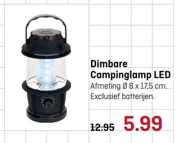 Aanbiedingen Dimbare campinglamp led - Huismerk - Multimate - Geldig van 12/06/2017 tot 25/06/2017 bij Multimate