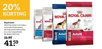 Aanbiedingen Medium adult - Royal Canin - Geldig van 12/06/2017 tot 25/06/2017 bij Boerenbond