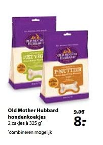 Aanbiedingen Old mother hubbard hondenkoekjes - Old Mother Hubbard - Geldig van 12/06/2017 tot 25/06/2017 bij Boerenbond