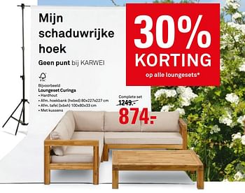 Onrechtvaardig heks Verandert in Huismerk Karwei Loungeset curinga - Promotie bij Karwei