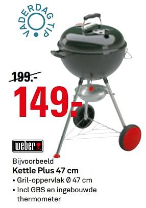 Aanbiedingen Kettle plus 47 cm - Weber - Geldig van 12/06/2017 tot 25/06/2017 bij Karwei