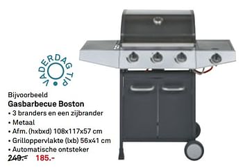 Aanbiedingen Gasbarbecue boston - Huismerk Karwei - Geldig van 12/06/2017 tot 25/06/2017 bij Karwei