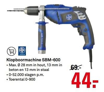 Aanbiedingen Lux tools klopboormachine sbm-600 - Lux Tools - Geldig van 12/06/2017 tot 25/06/2017 bij Karwei